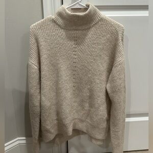 Cream Mock Neck Sweater